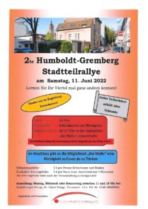 Stadtteilrallye Humboldt-Gremberg @ Schaukasten am Marktplatz